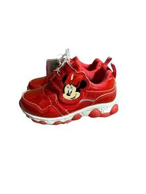 Mickey Mouse / Minnie Athletic Kids Sneakers Light Up Shoes Size 8 New No Box